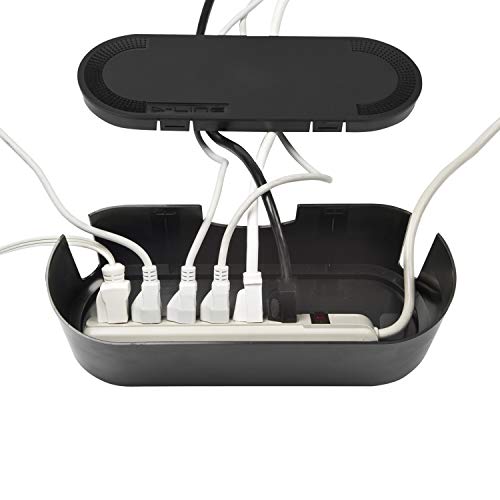 D-Line EU/CTUSMLB/SW - Caja Organizadora de Cables, Negro, Pequeña