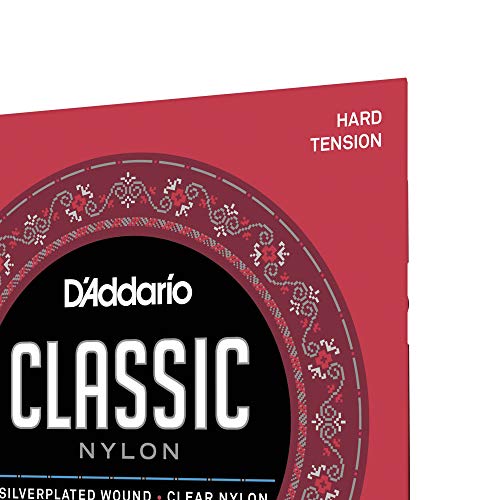 D'Addario EJ27H Juego de cuerdas para guitarra clásica, 029' - 044' (tensión alta)