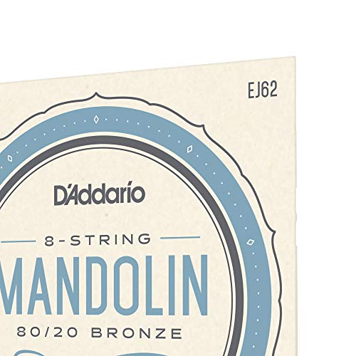 D'Addario EJ62 80/20 10-34 cuerdas luz mandolina bronce