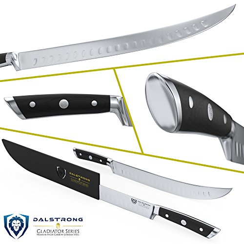 Dalstrong Carnicería rompiendo Cimitar cuchillo - serie 10" cortadora de Gladiador - HC alemán acero - protector de vaina incluida