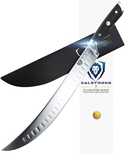 Dalstrong Carnicería rompiendo Cimitar cuchillo - serie 10" cortadora de Gladiador - HC alemán acero - protector de vaina incluida