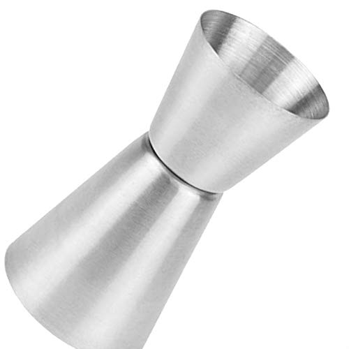 dandan Double Vaso medidor para cócteles -Spirit Jigger Acero Inoxidable 25 / 50ml Taza de medición para Bar Party Wine Cocktail Drink Shaker (como Muestra la Imagen)