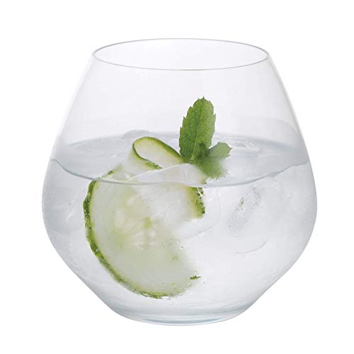 Dartington Crystal - Vaso de cristal para fiesta (6 piezas, sin tallo, 9,5 x 9,5 x 9 cm)