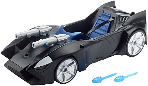 DC Justice League Batman, Vehículo Batmóvil con doble lanzamisil, coche de Batman (Mattel FDF02) , color/modelo surtido