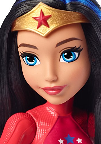 DC Superhero Girls- Muñeca Superheroína Wonder Woman de Entrenamient, Multicolor (Mattel FJG63)