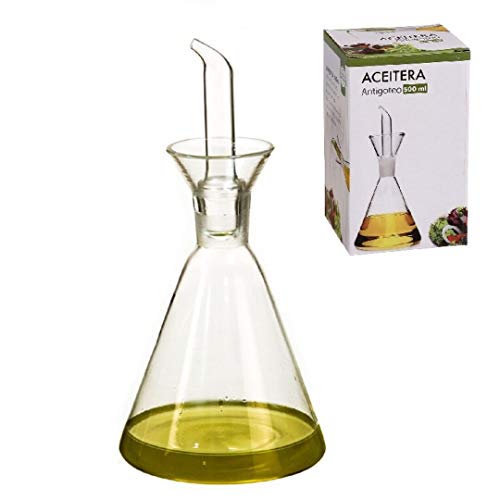 dcasa - Aceitera antigoteo cristal 500 cc en caja