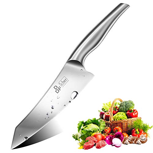 DDF iohEF Cuchillo de Chef, Cuchillo de Cocina Profesional 20 cm, Cuchillo de Cocinero Alemán de Acero Inoxidable con Mango Ergonómico, Cuchillo de Cocina Súper Afilado para Cortar Verduras, Carne