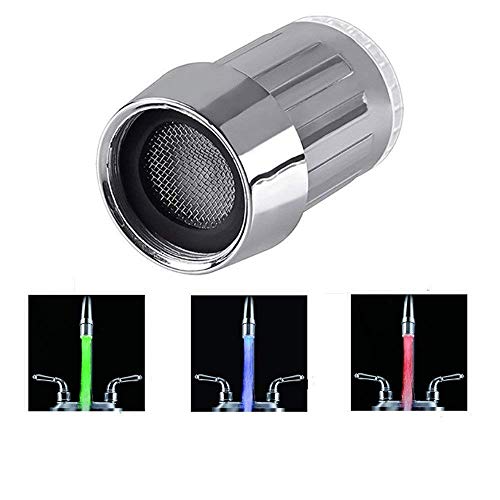 DDG EDMMS Sensor de Temperatura luz LED del Grifo del Resplandor del Agua de 3 Colores