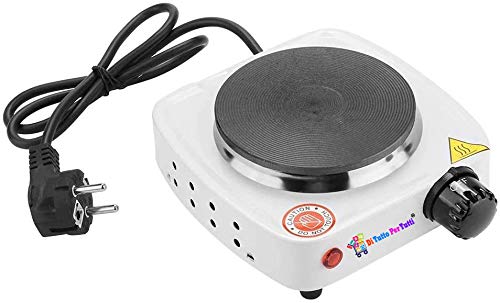 De todo para Tutti® – Hornillo de hierro fundido, 108 mm, de viaje, camping, ajustable, 500 W