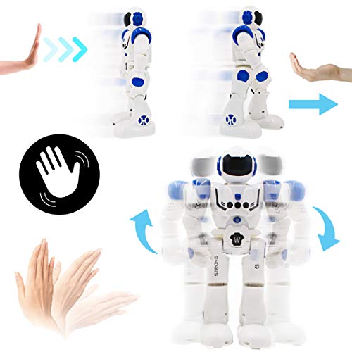 deAO RC Robot Programable, Inteligente e Interactivo con Sensor de Movimiento Acciones y Efectos Múltiples, Luz y Sonido