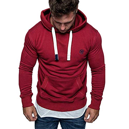 DEELIN Hoodies For Menfashion Men’S Loose Manga Larga OtoñO Invierno Casual Sudadera Hoodies Top Blusa CháNdal