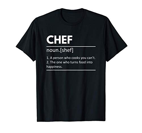 Definición de Chef de Cocina Regalo de Chef de Cocina Camiseta