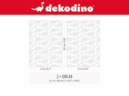 dekodino® Pegatina de pared abecedario con estampados de colores 26 letras