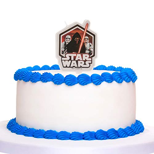 Dekora-346207 Vela de Cumpleaños en 2D de Kylo Ren con Soldados Imperiales de Star Wars, Color negro (346207)