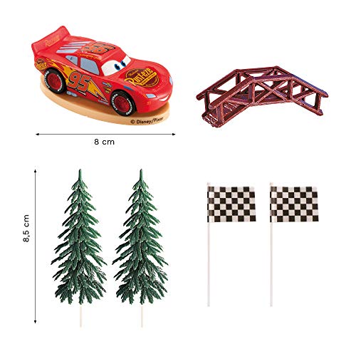 Dekora- Kit de Decoracion de Tartas con Figuras Decorativas de Disney Cars (350142)