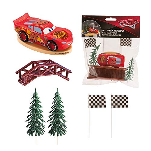 Dekora- Kit de Decoracion de Tartas con Figuras Decorativas de Disney Cars (350142)