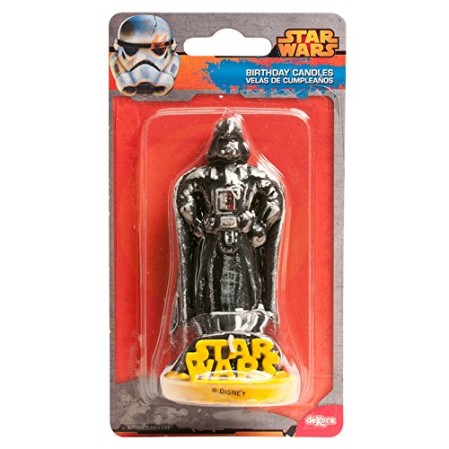 dekora Vela con Diseno Star Wars 3D, 8,5 cm, Cera, Multicolor, 5.00x8.00x15.00 cm