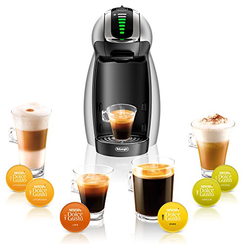 De'Longhi Dolce Gusto Genio 2 EDG466.S - Cafetera de cápsulas, 15 bares de presión, color plateado