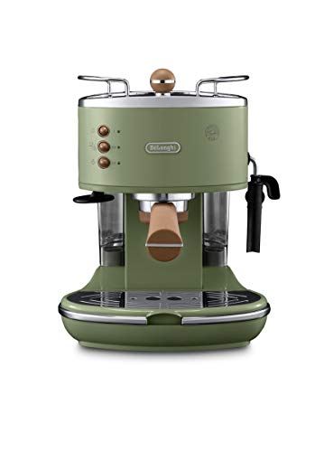 DeLonghi ECOV 311.GR Cafetera automática independiente, 1100 W, 1,4 L, 15 bares, acero inoxidable, verde