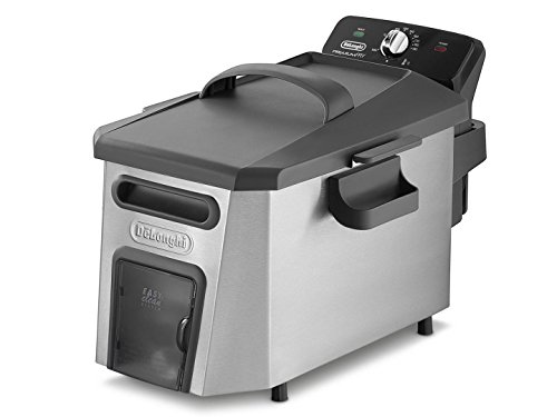 DeLonghi F 44510 CZ - Freidora (3 L, 1 kg, 3 L, Solo, Negro, Acero inoxidable, Independiente)