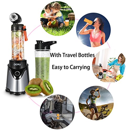 demu licuadora al vacío 300 W batidora para Smoothies Minibatidora mezclador vacío frutas y Legumes plata