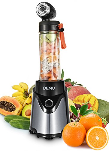 demu licuadora al vacío 300 W batidora para Smoothies Minibatidora mezclador vacío frutas y Legumes plata