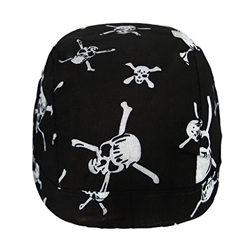 Deportes Headwear secado rápido sol protección UV Ciclismo Bandana Running gorro bicicleta motocicleta casco de bajo de calavera, Cotton Bandana-Skull-B