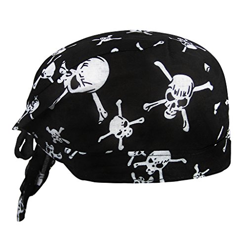 Deportes Headwear secado rápido sol protección UV Ciclismo Bandana Running gorro bicicleta motocicleta casco de bajo de calavera, Cotton Bandana-Skull-B