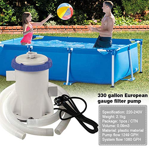 Depuradora De Filtro De Cartucho Piscina - Bomba De Filtro De Circulación para Piscina - Bomba De Agua para Piscina sobre El Suelo Bañera De Hidromasaje Estanque