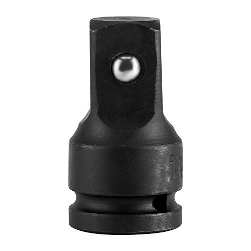 DERCLIVE 1/2 a 3/4 Pulgada de Acero Al Cromo Vanadio Llave de Impacto Adaptador Convertidor Reductor Reductor Negro