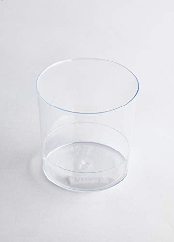 Desconocido Pack 100 Vaso Pinta Plástico Acabado Cristal Cerveza. Cap. 330ml. Vasos de plástico para cumpleaños, Fiestas, etc.- Reutilizable, Lavable