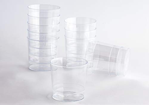 Desconocido Pack 100 Vaso Pinta Plástico Acabado Cristal Cerveza. Cap. 330ml. Vasos de plástico para cumpleaños, Fiestas, etc.- Reutilizable, Lavable