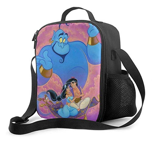 DFGA Insulated lunch bag Bolsa de almuerzo Caja de almuerzo aislada Aladdin 's Wish Tote Bag Cooler Bag Recipientes de preparación de comidas para mujeres hombres adultos