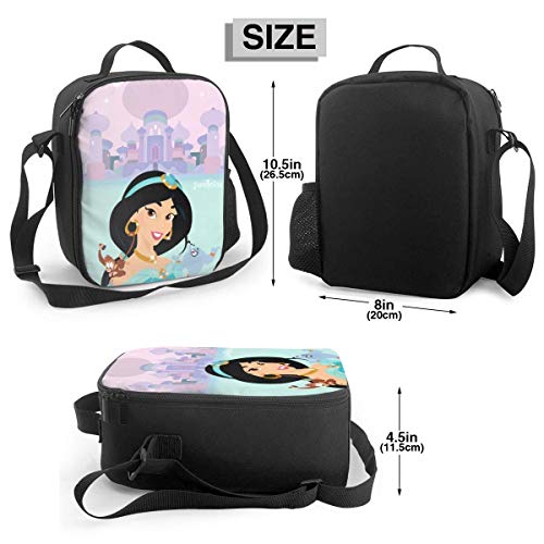 DFGA Insulated lunch bag Bolsa de almuerzo Caja de almuerzo con aislamiento Bolsa de asas de Aladdin Bolsa más fresca Recipientes de preparación de comidas para mujeres Hombres Adultos