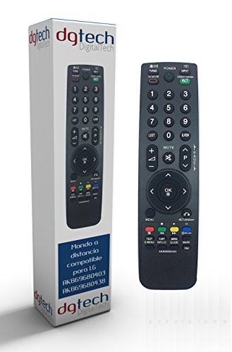 DigitalTech® - Mando de sustitución para televisores LG AKB69680403 AKB69680438