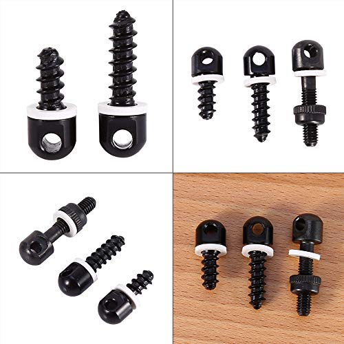 Dioche Adaptador de EspáRrago Giratorio de Eslinga Rifle Screw, 3X Desmontaje Rápido Adaptador de Tornillo de Eslinga Base de Herramientas Giratorias para la Caza con Escopeta