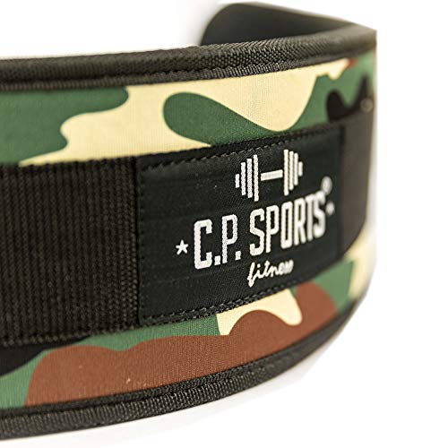 Dip – Cinturón estándar G5-1, cinturón para peso adicional en levantamiento de pesos y dips – C.P. Sports, camuflaje