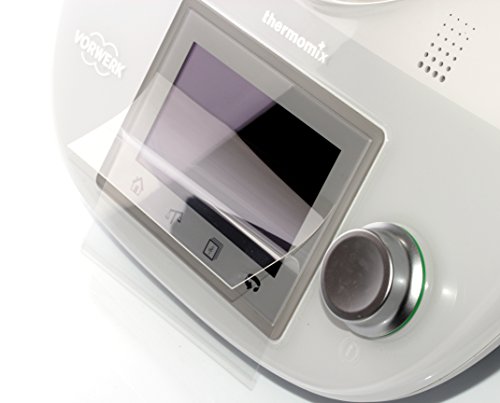 dipos I 2X Protector de Pantalla Compatible con Vorwerk Thermomix TM5 pelicula Protectora Claro