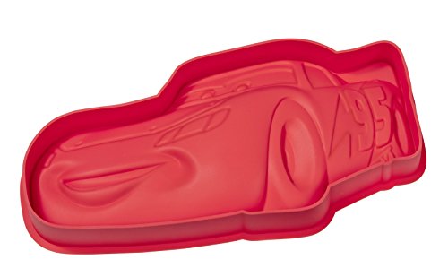 Disney Cars 20573 Molde, Silicona, Rojo, 28 x 12.5 x 3.5 cm