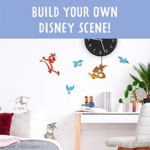 Disney Classic - Adhesivos decorativos para pared (23 unidades, extraíbles, resistentes al agua)