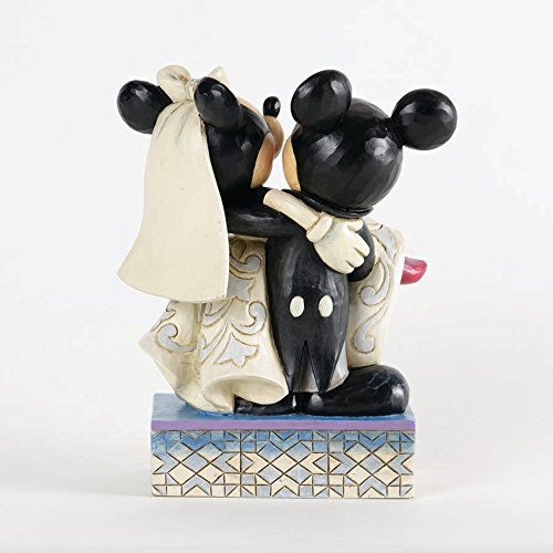 Disney Enesco Tradition - Figurilla de Mickey Mouse y Minnie, de Resina, Altura de 17 cm, Multicolor