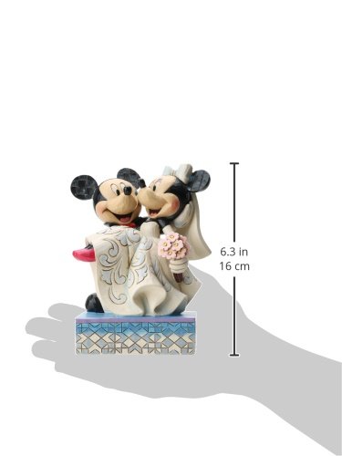 Disney Enesco Tradition - Figurilla de Mickey Mouse y Minnie, de Resina, Altura de 17 cm, Multicolor