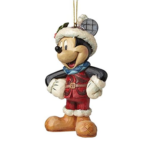 Disney Figura Mickey Mouse Navidad, Piedra, Multicolor, 6 x 5.5 x 10 cm