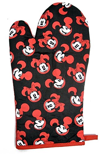 Disney - Juego de 3 piezas para cocina, manopla, agarradera y paño de cocina, diseño de Mickey y Minnie Mouse