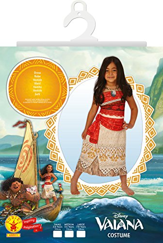 Disney Moana - Disfraz de Vaiana para niña, infantil 7-8 años  (Rubie's 630511-L)