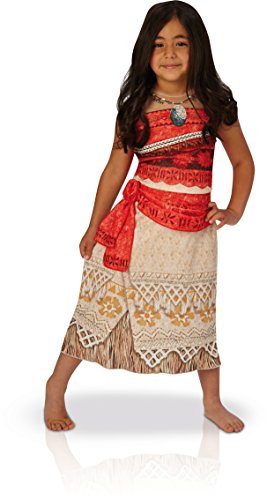 Disney Moana - Disfraz de Vaiana para niña, infantil 7-8 años  (Rubie's 630511-L)