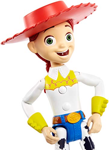 Disney Muñeca parlante a Escala Jessie GDP81 Pixar Toy Story 4 Inspirada en la película con más de 15 Frases y Sonidos, diseños auténticos, fácil de Colocar