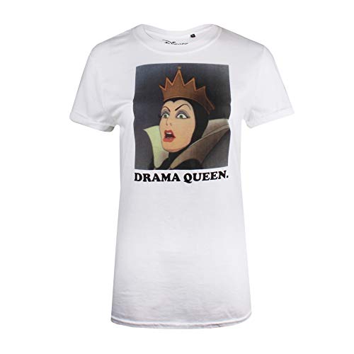 Disney Snow Drama Queen Camiseta, Blanco (White White), XL para Mujer