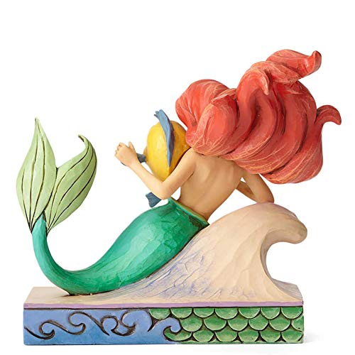 Disney Tradiciones Ariel con Flounder Figura Decorativa