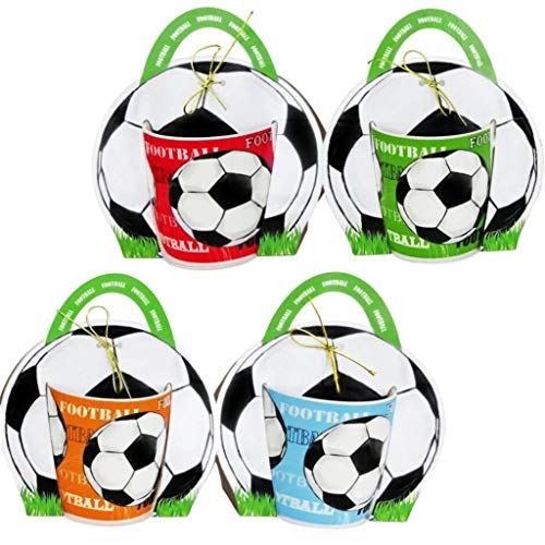 DISOK - Taza Fútbol En Bolsa De Regalo Niños en Cumpleaños y Fiestas de Comuniones